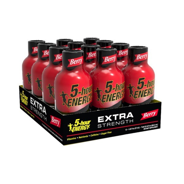 5-hour ENERGY Shot, Extra Strength Berry, 1.93 Oz, 12 Count. Combined Shipping.