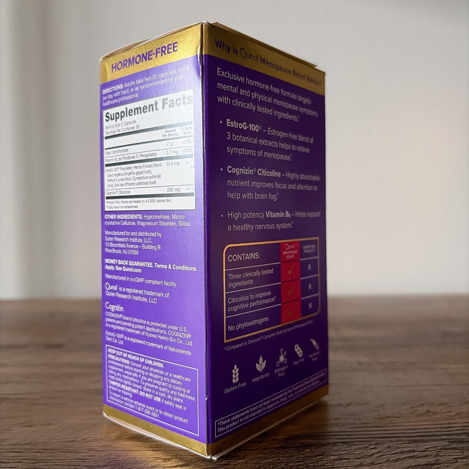 Qunol Menopause Relief Capsules Peri to Post Results in 4 Weeks ~ Hormone Free