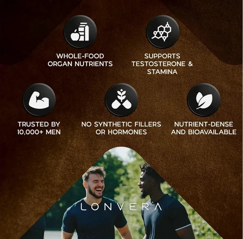 Vital Bull Beef Organ Supplement for Men – Grass Fed Organs with Heart US