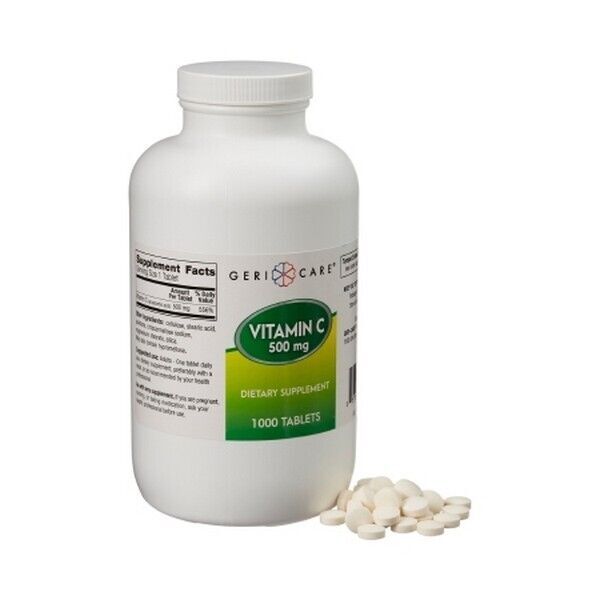 MCK Vitamin C Supplement Geri-Care® Ascorbic Acid 500 mg Strength Tablet 10001BT