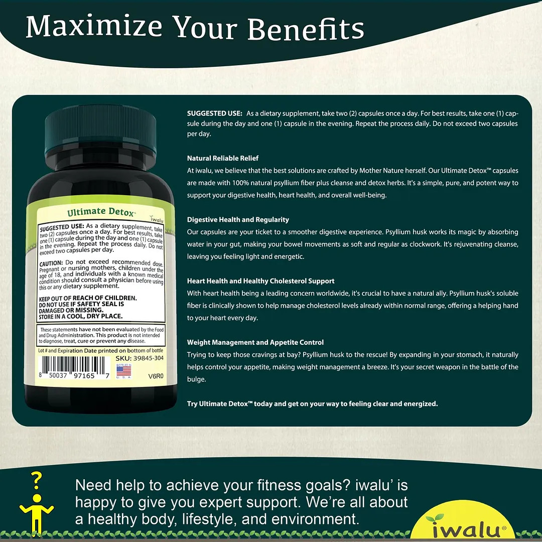 Full Body Cleanse Detox At Home | Best Supplement Capsules FREE SHIP