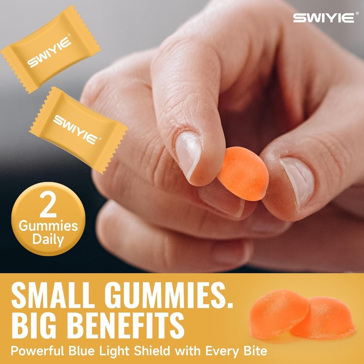 LUXRY SWIYIE Lutein Gummies – Eye Health Support with Lutein&Zeaxanthin, 60 Gums