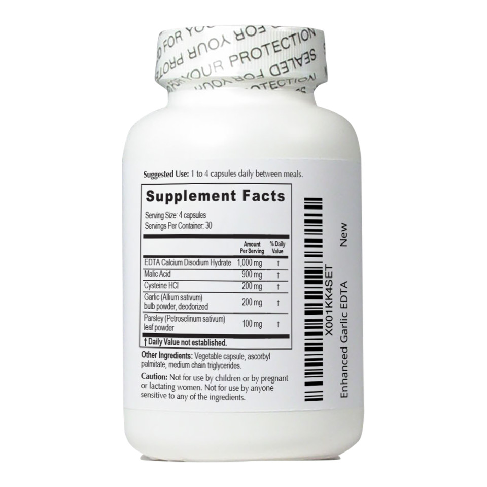 Enhanced Garlic EDTA 120 Capsules 