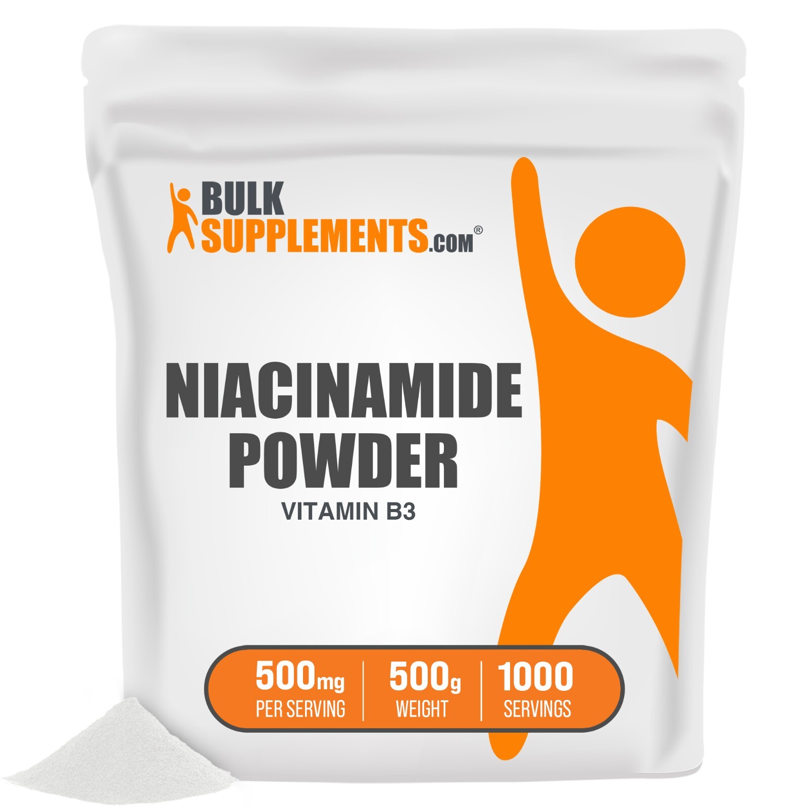 BulkSupplements Niacinamide (Vitamin B3) Powder – Anti-Inflammatory Property
