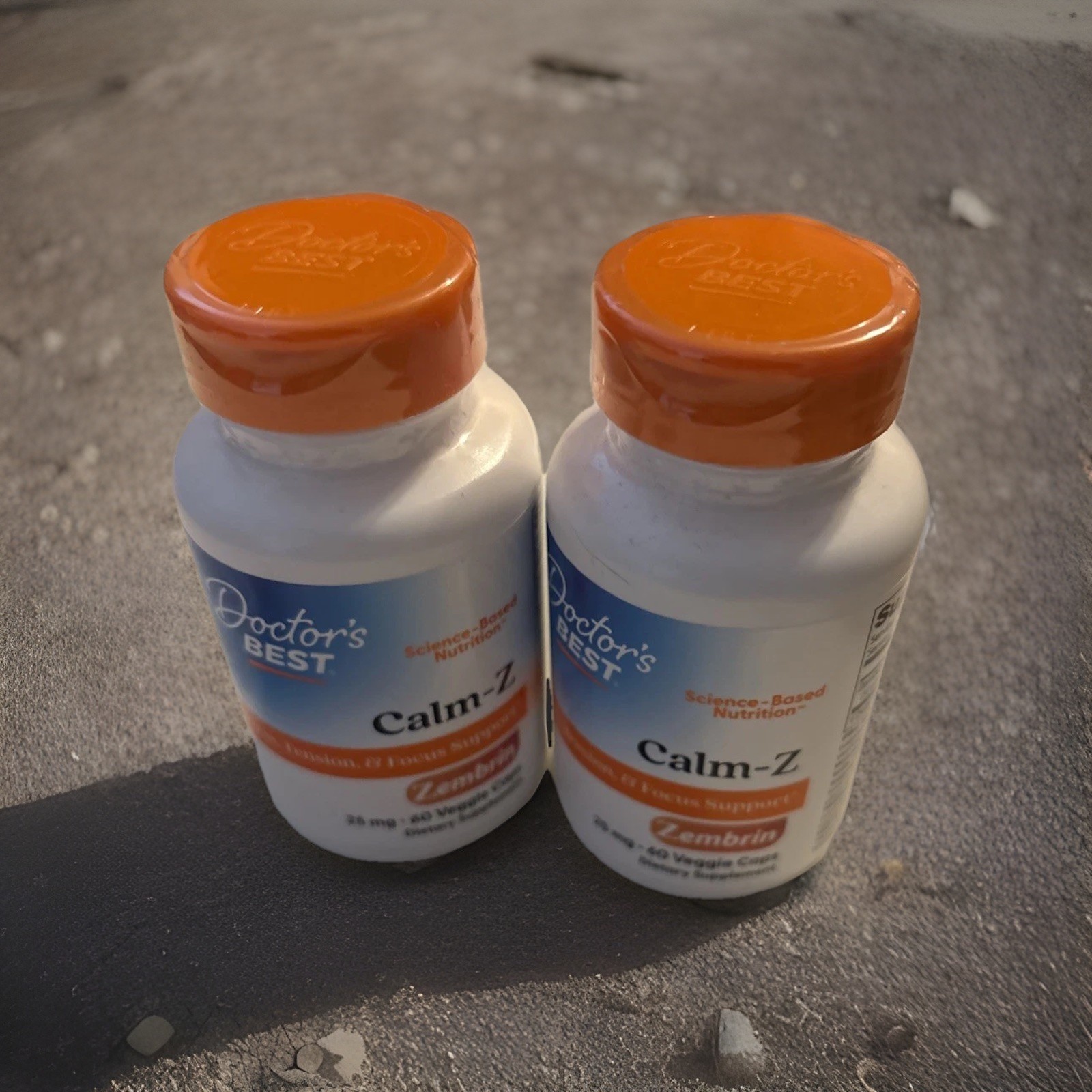 2 Pk Doctor’s Best Calm-Z Zembrin 25mg 60 caps 120 Total EXP 02/27 Free Ship