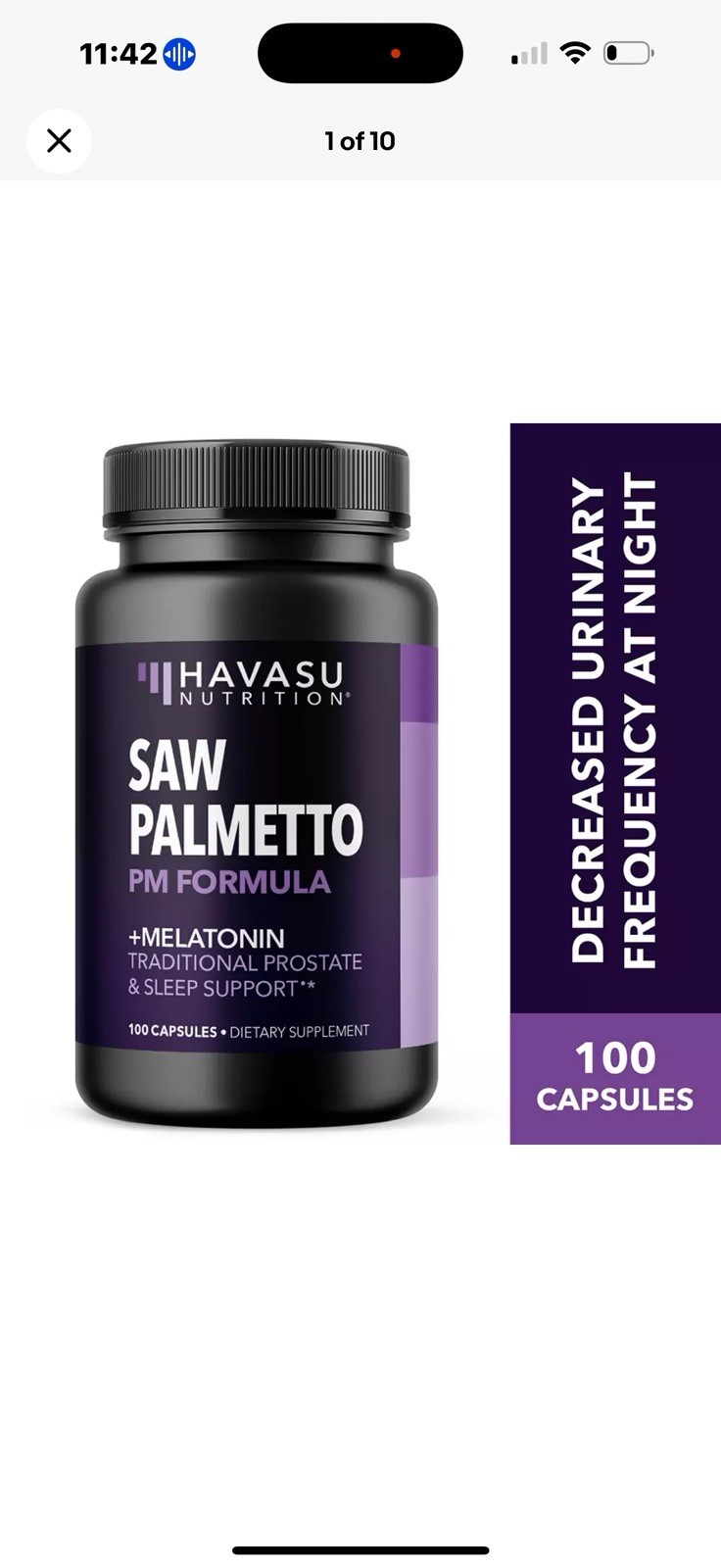 Saw Palmetto PM Prostate Supplements Urinary Tract Support – Priced To Sell!