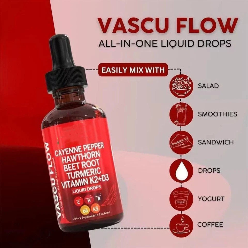 3/2Pack Cayenne Pepper Hawthorn Beet Root Turmeric Vitamin K2+D3 & Liquid Drops