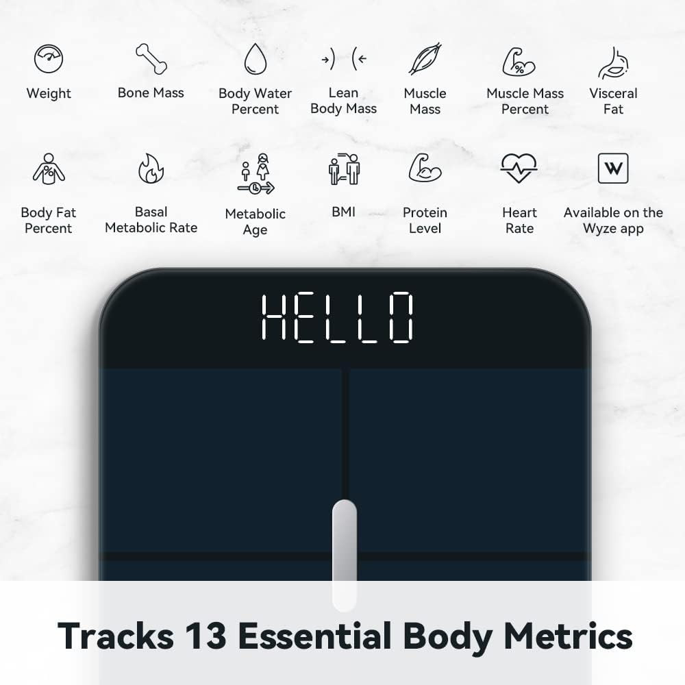 Smart Scale X – Digital Bathroom Scale for Body Weight, BMI, Body Fat, Muscle Ma