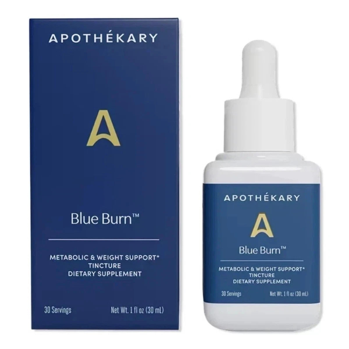 Apothékary Blue Burn Tincture 1 oz –Metabolic & Weight Support, Herbal Extract