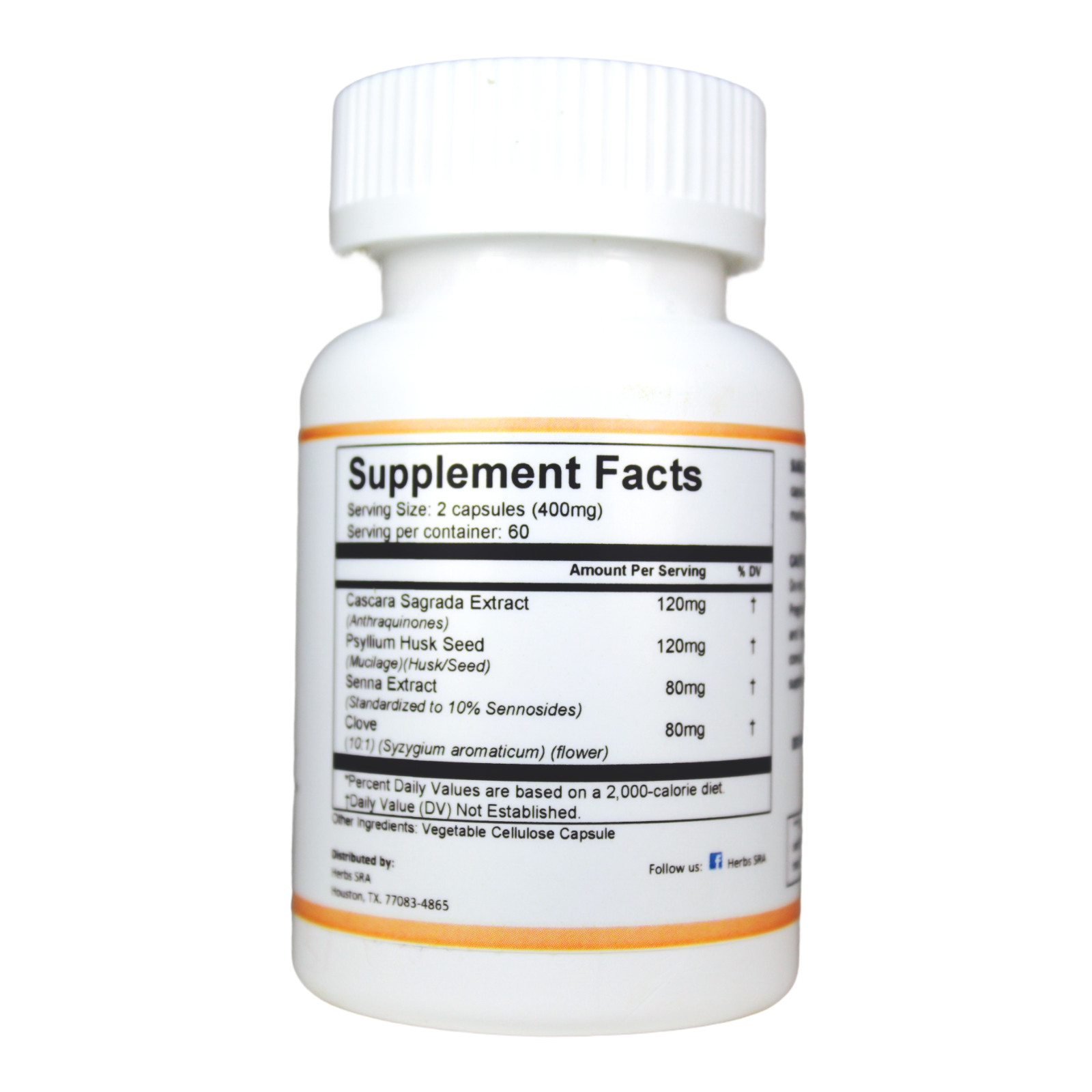 GUT DETOX, 120 capsules, Colon Cleanser Detox Supplement, Weight Loss, Flush.