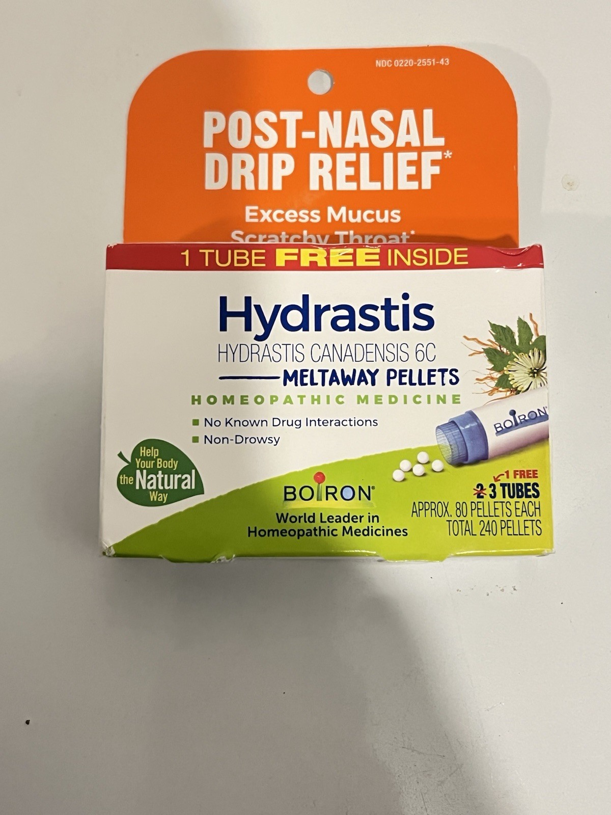 Hydrastis Meltaway Pellets Homeopathic 3 Tubes 80 Pellet In Each EXP 4/2030