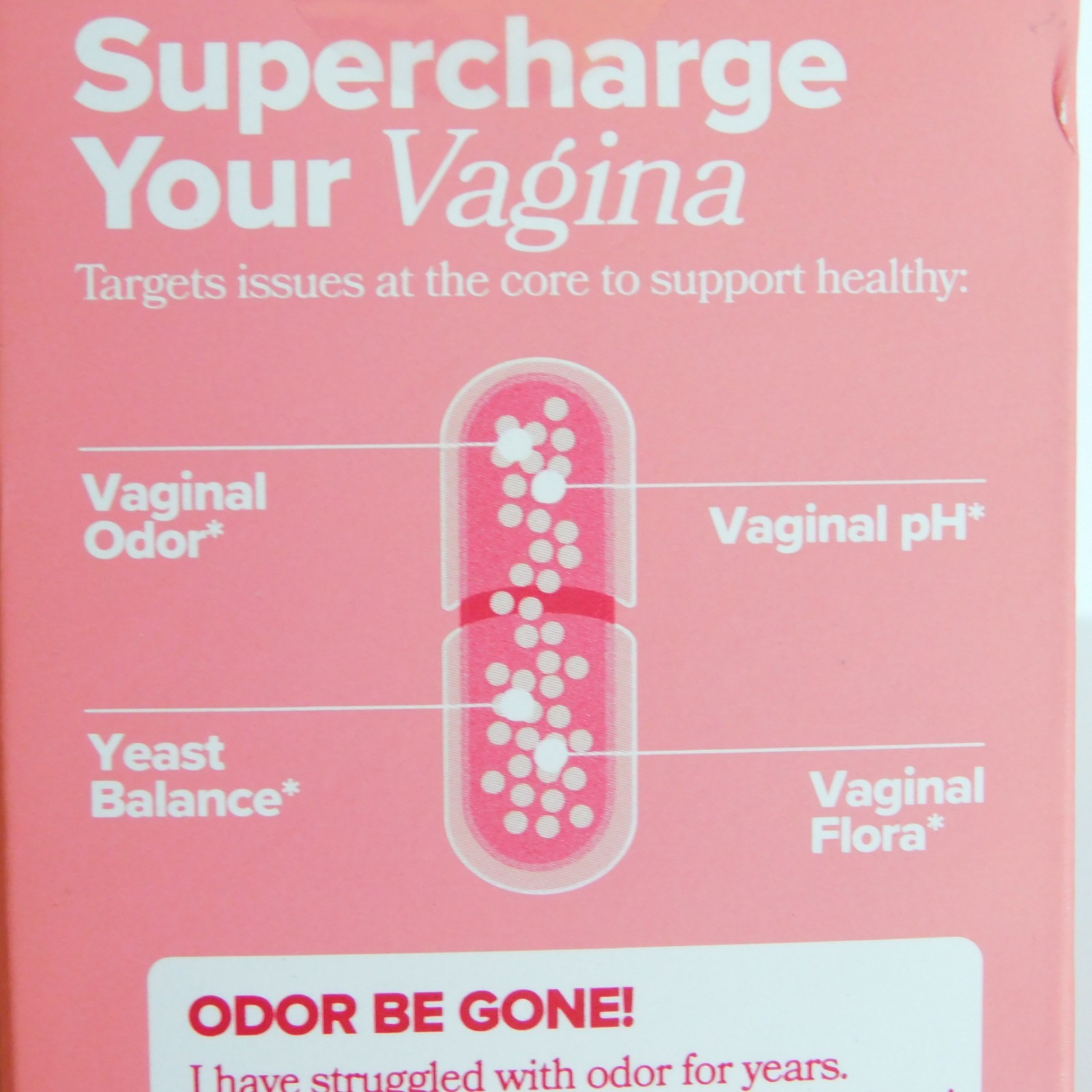 OPositive URO Vaginal Probiotic supports flora balance pH odor 60 vegan capsules