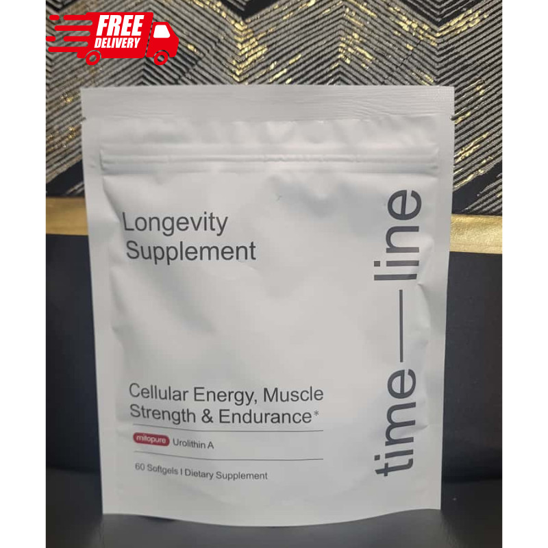 Time-Line Longevity Supplement Mitopure Urolithin A 60 Softgels 07/27