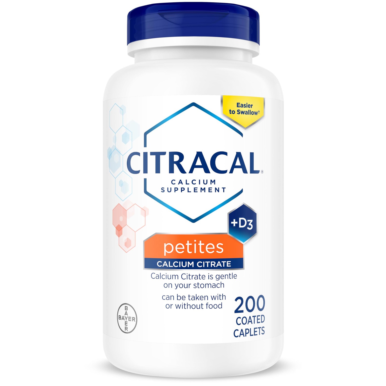 Citracal Petites- Calcium Citrate with Vitamin 200 Count (Pack of 1), Petites