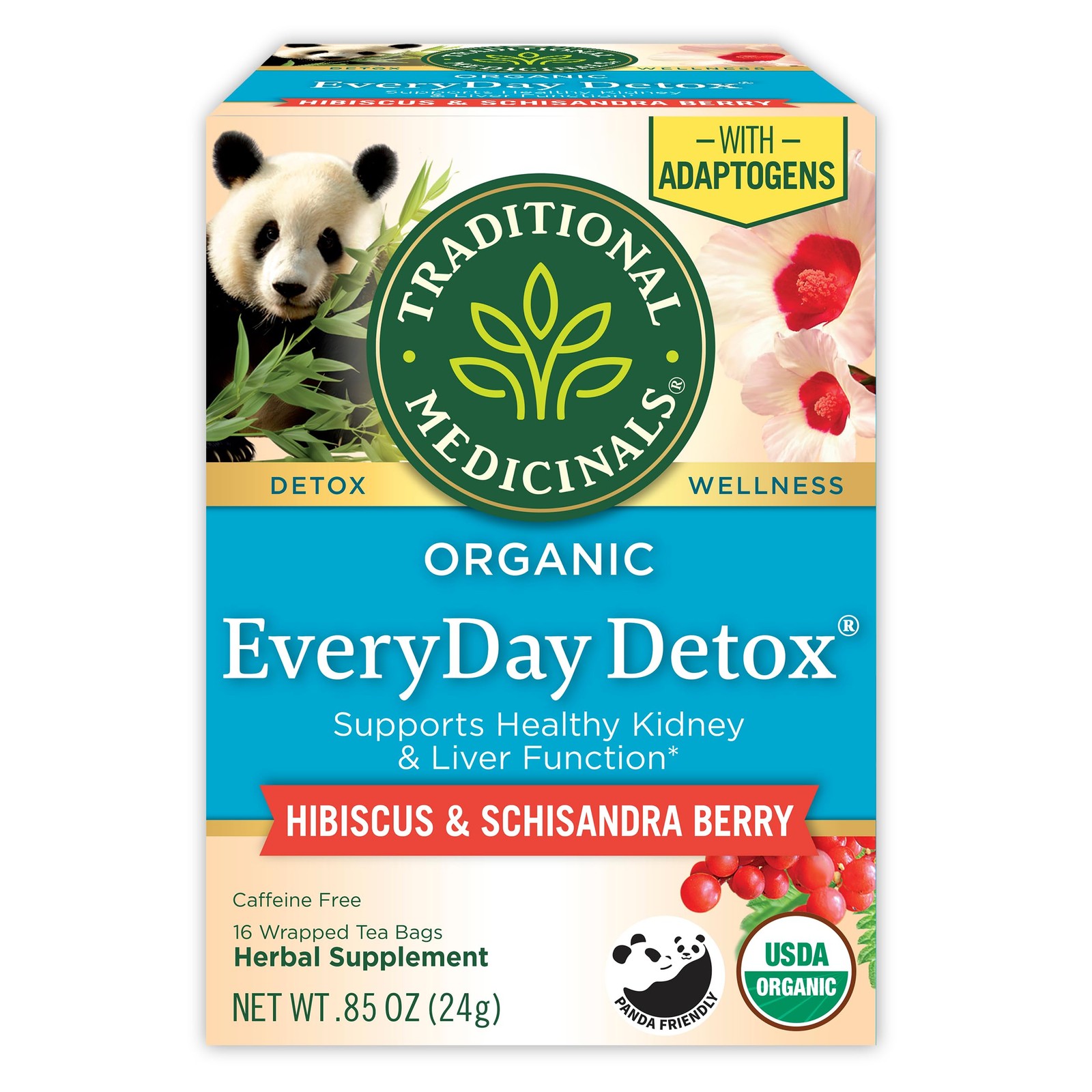 Traditional Medicinals Tea, Organic EveryDay Detox 16 Count (Pack of 1)