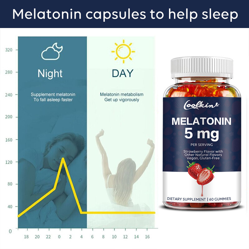 Melatonin 5mg-for Better Sleep,Manage Sleep Cycles and Relieve Insomnia Symptoms