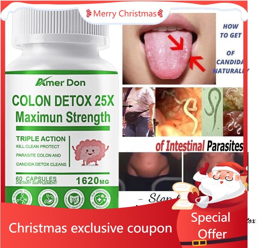 Parasite Cleanse DETOX Liver Colon Yeast Killer Pills All Natural detox candida