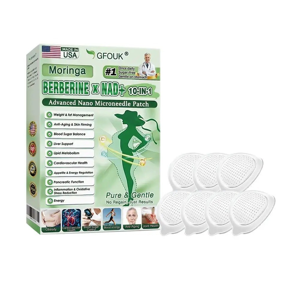 NEW GLORENDA Moringa Berberine x NAD+10-in-1 Advanced Nano Microneedle Patch