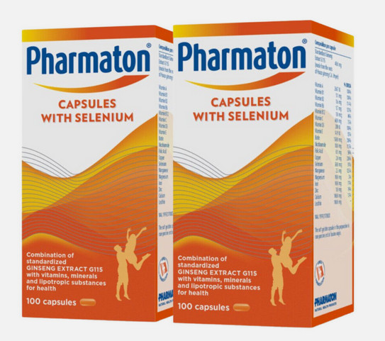 2 LOT Pharmaton Capsules with Ginseng and 2×100 Tablets (200 Tablets)NEW