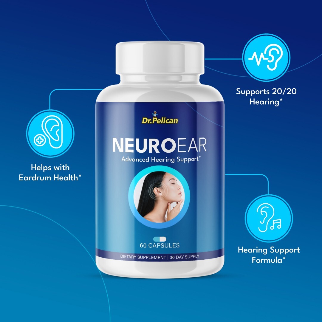 NeuroEar- Hearing Support- 4 Bottles- 240 Capsules