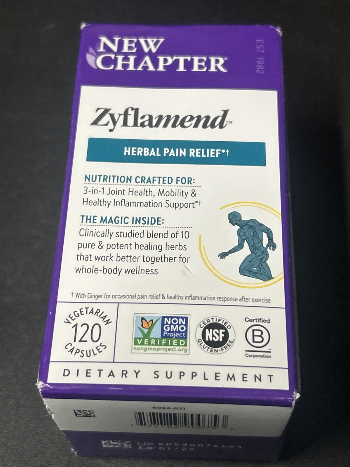 New Chapter Zyflamend Whole Body 120 Veg Caps Exp 01/29