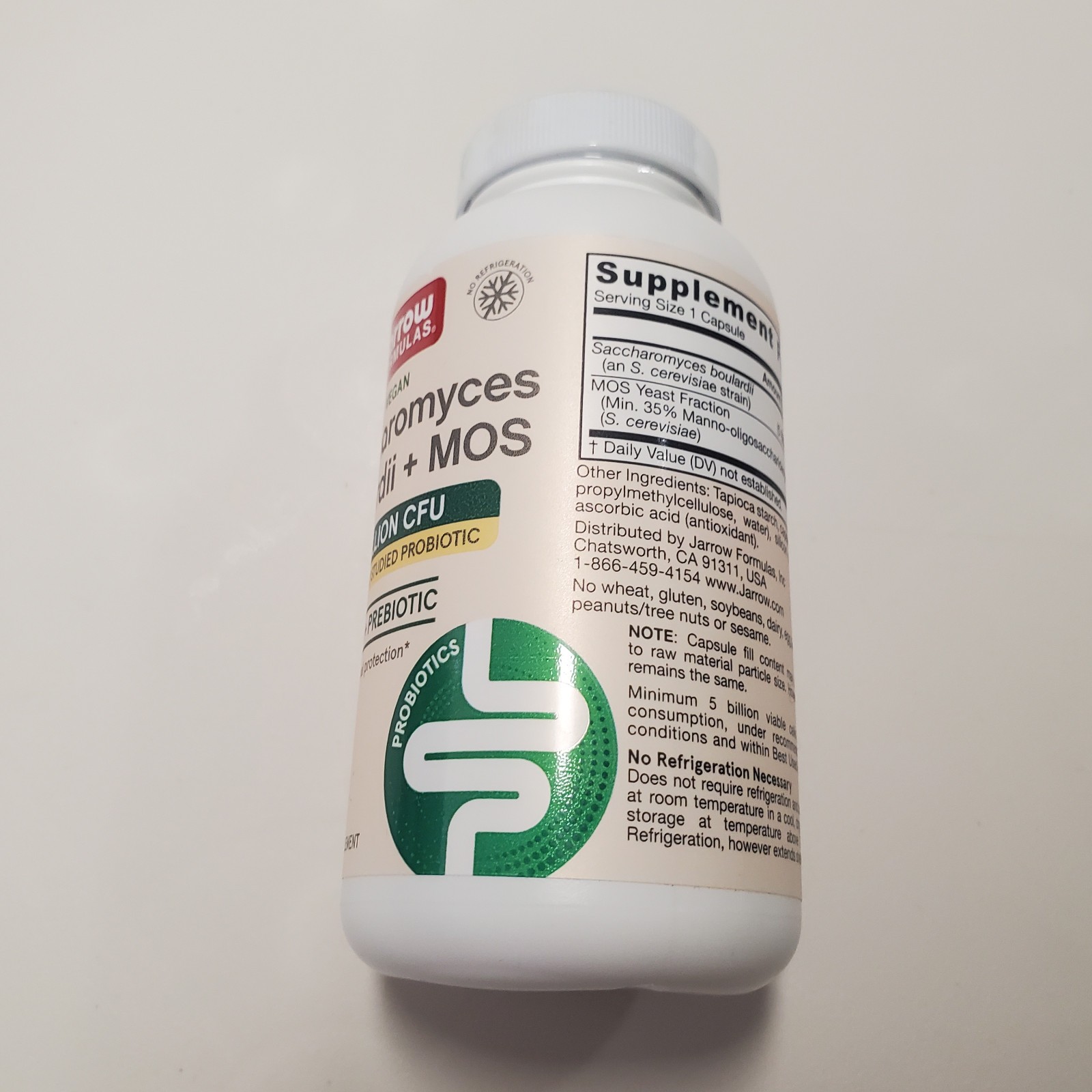 Jarrow Formulas Saccharomyces Boulardii + MOS EXP 07/27 5 Billion CFU 90 caps