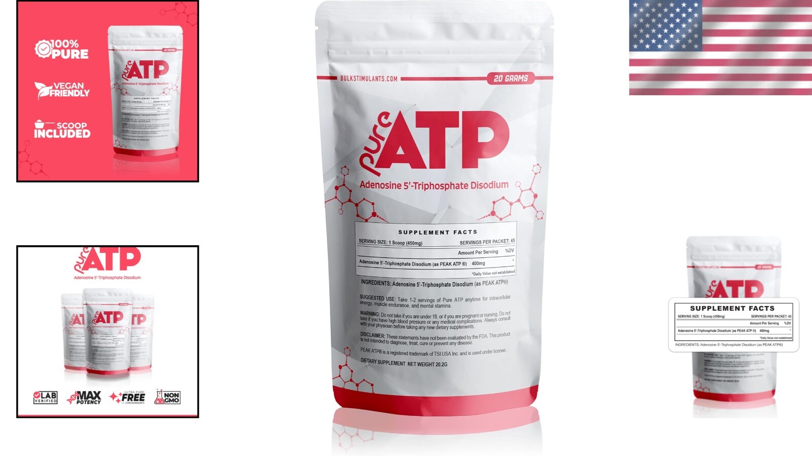 20g BulkStimulants ATP Powder – Fast Recovery, Muscle Pump & Peak Performance
