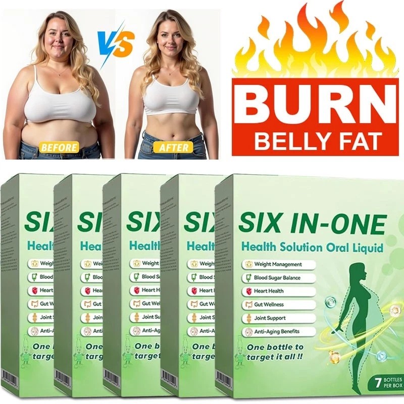 Six-in-One Health Solution Oral Liquid,one Bottle to Target It All HOT