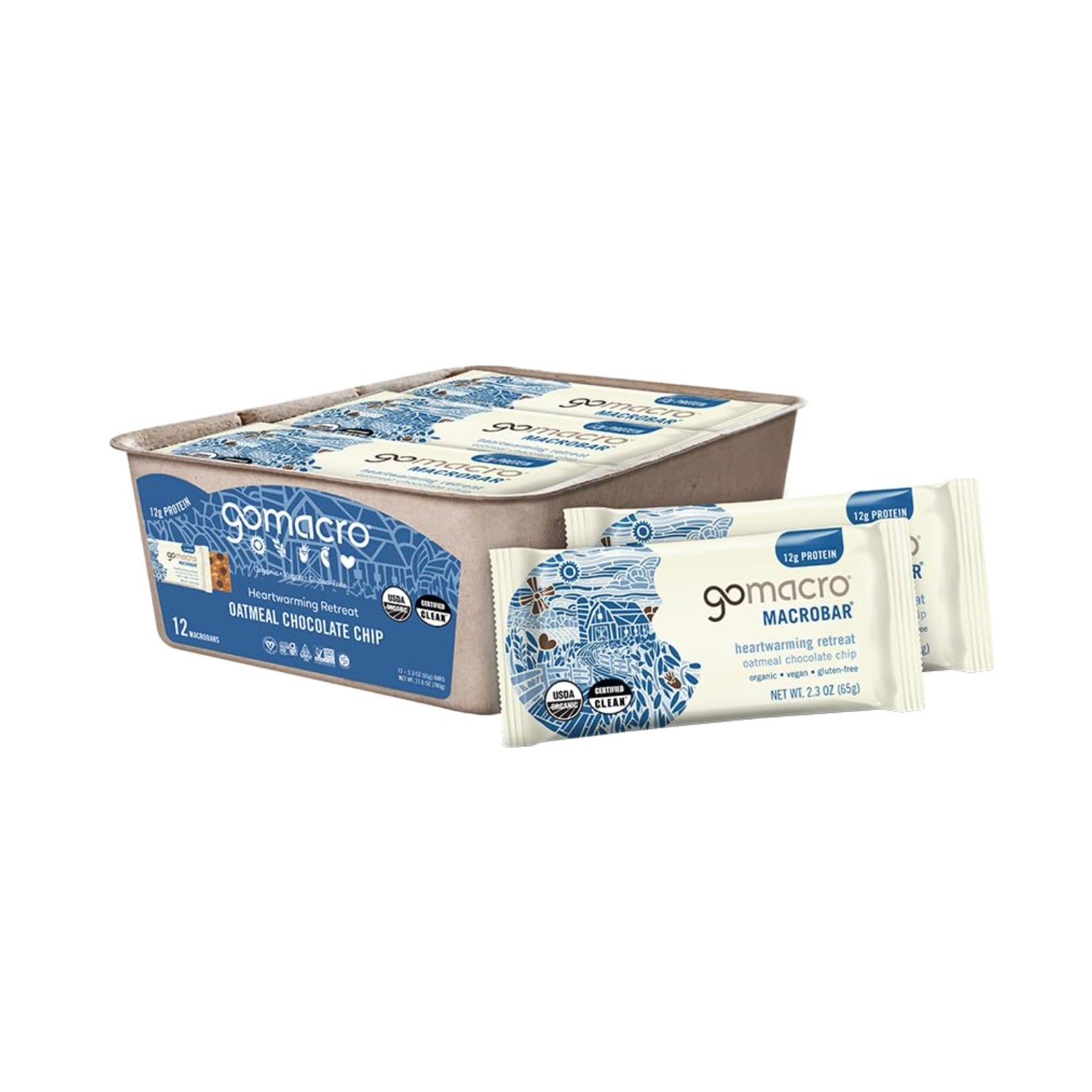Nut-Free Energy Bars, Organic Oatmeal Chocolate Chip