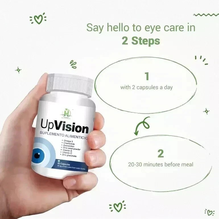 Upvision Eye Care Supplement – Omega-3 & Vitamins | 60 Capsules Pack.. w691