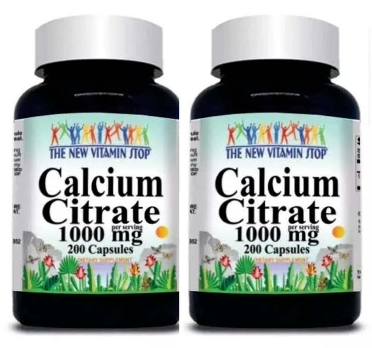 ​Calcium Citrate 1000mg 2X200caps Made in the USA