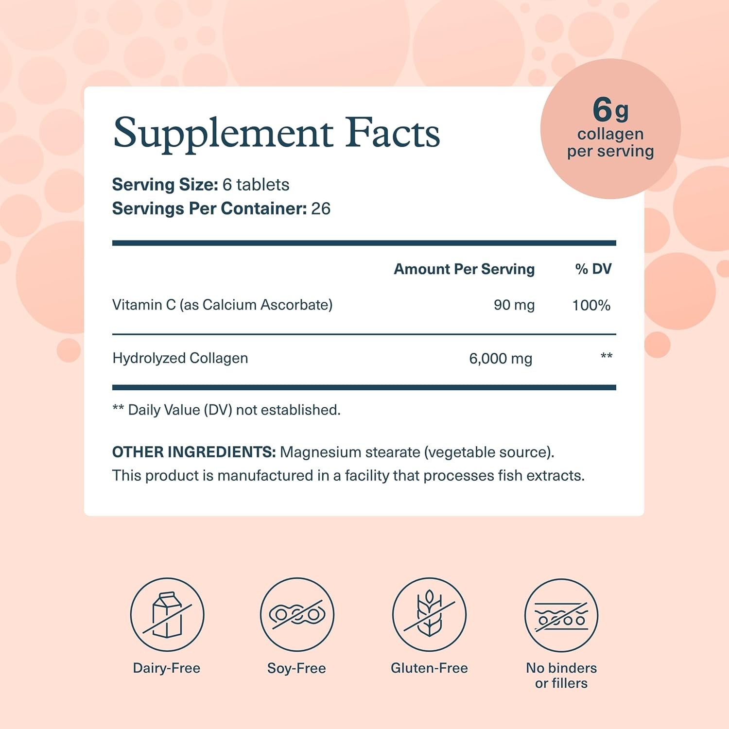 Luxury Collagen Supplement with Vitamin C – 6,000 mg for Hair & Joint Health …
