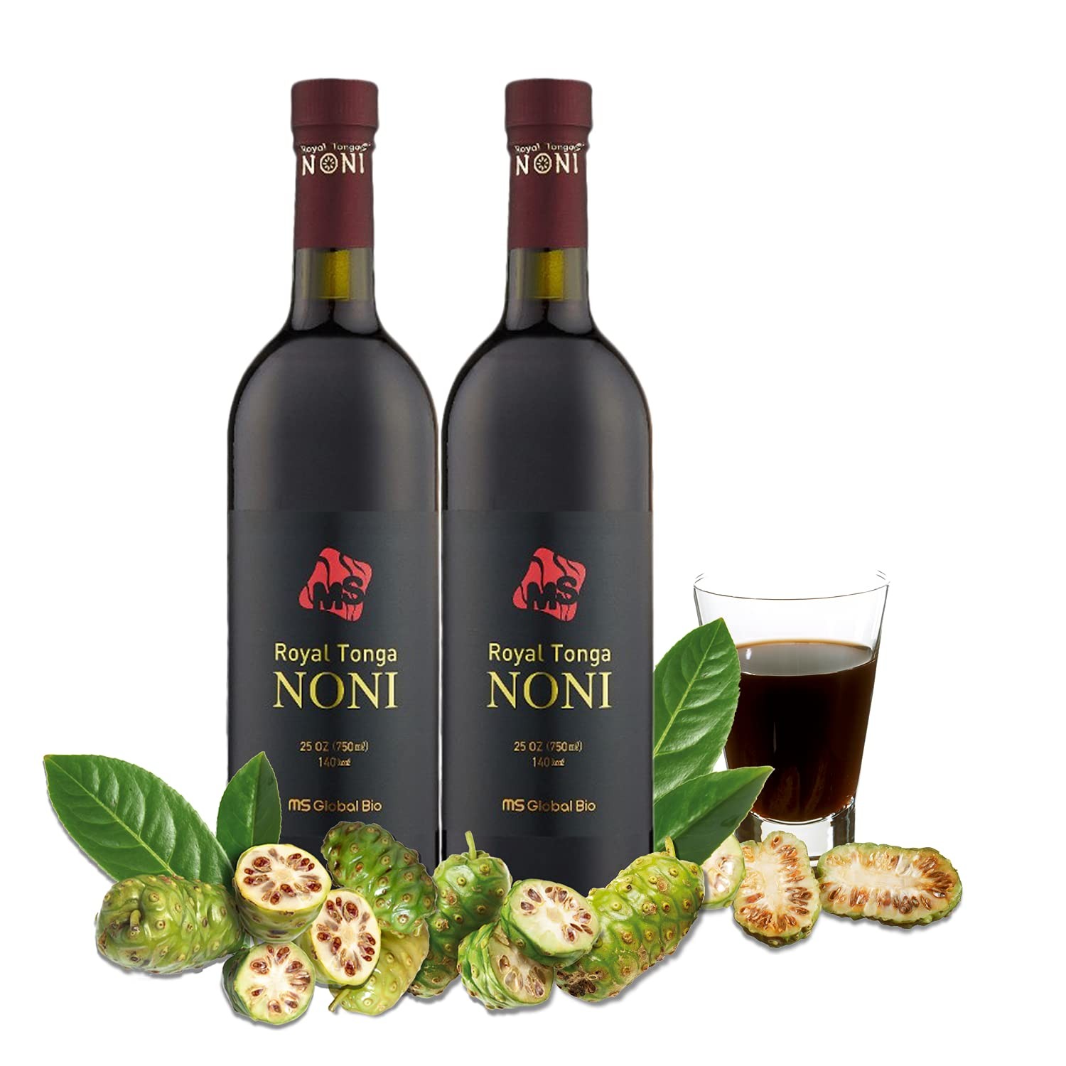Royal Tonga Noni – 100% Authentic NONI Juice(2PK Case), 25oz Bottles | Noni J…