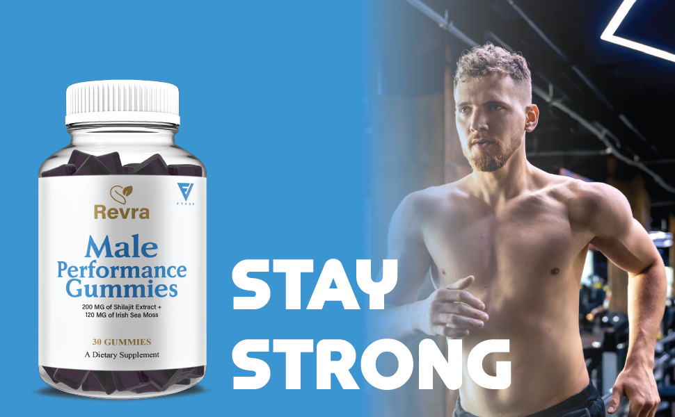 Revra Male Performance Gummies, Revra Daily Support (1 Month Formula)