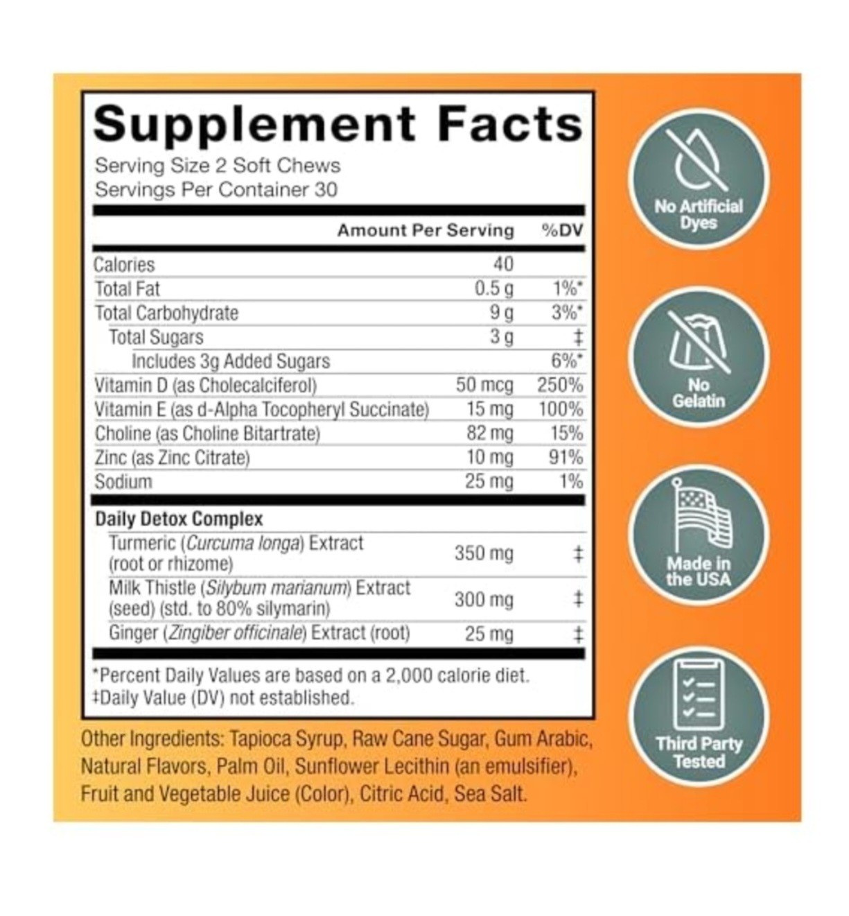 Force Factor Liver Detox + Cleanse Citrus Punch Soft Chews, Liver Support, 60ct
