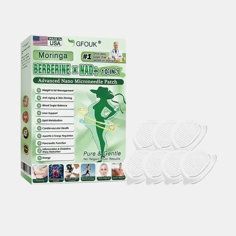 GLORENDA Moringa Berberine 10-in-1 Advanced Nano Microneedle Patch (7pcs/box)