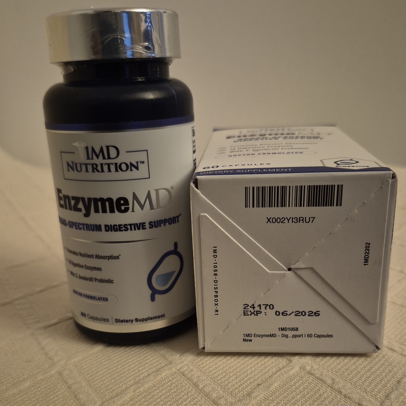 Enzyme MD- Digestive Enzymes Supplement – Doctor Formulated | 60 Capsules