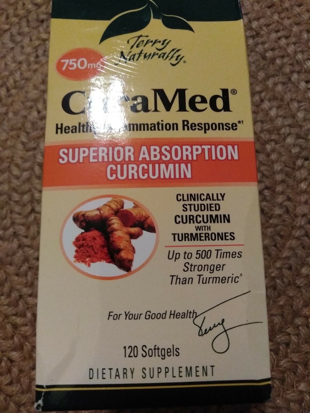 Terry Naturally CuraMed EuroPharma 750mg 120 Gels