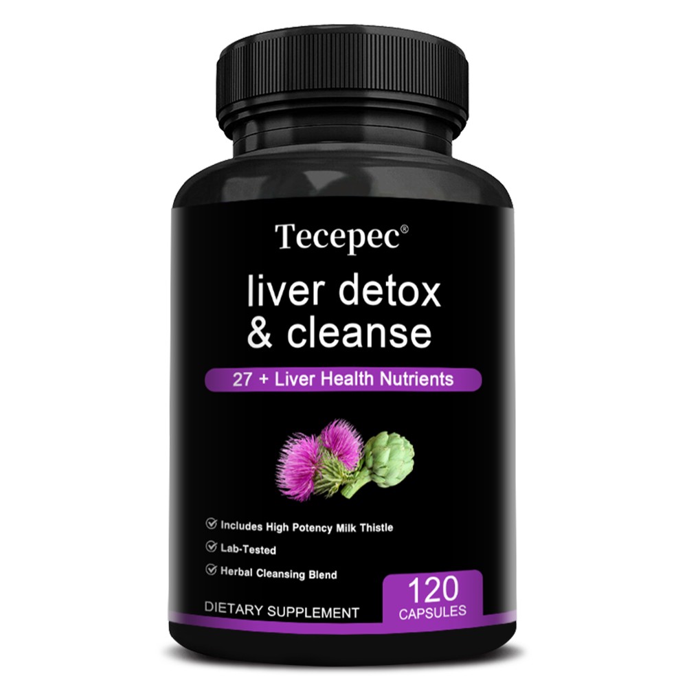 Detox Cleanse Supplement 120 Capsules Supports Liver Function Digestive Health