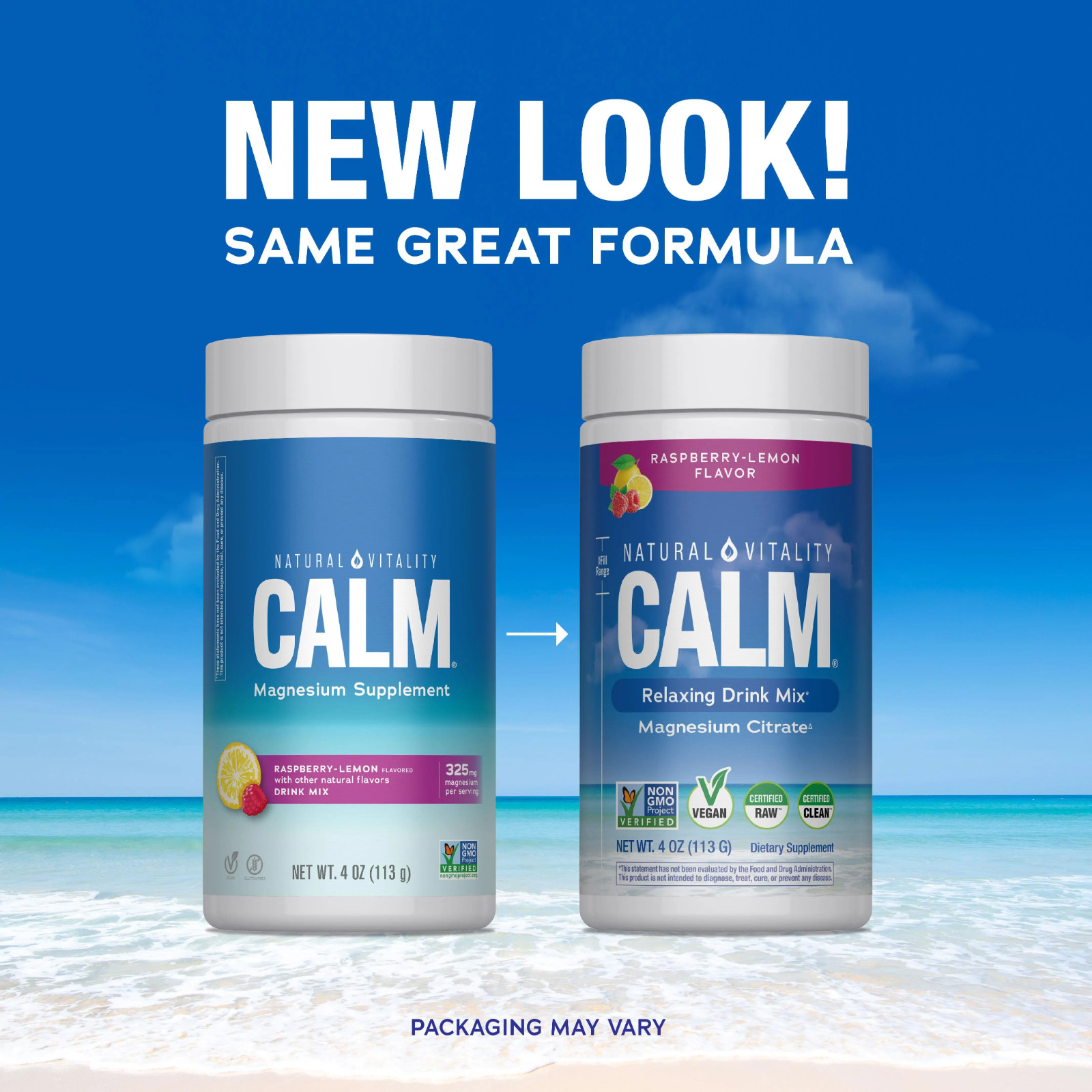 CALM Magnesium Drink – Sleep & Stress Support – Raspberry Lemon, 28 Servings
