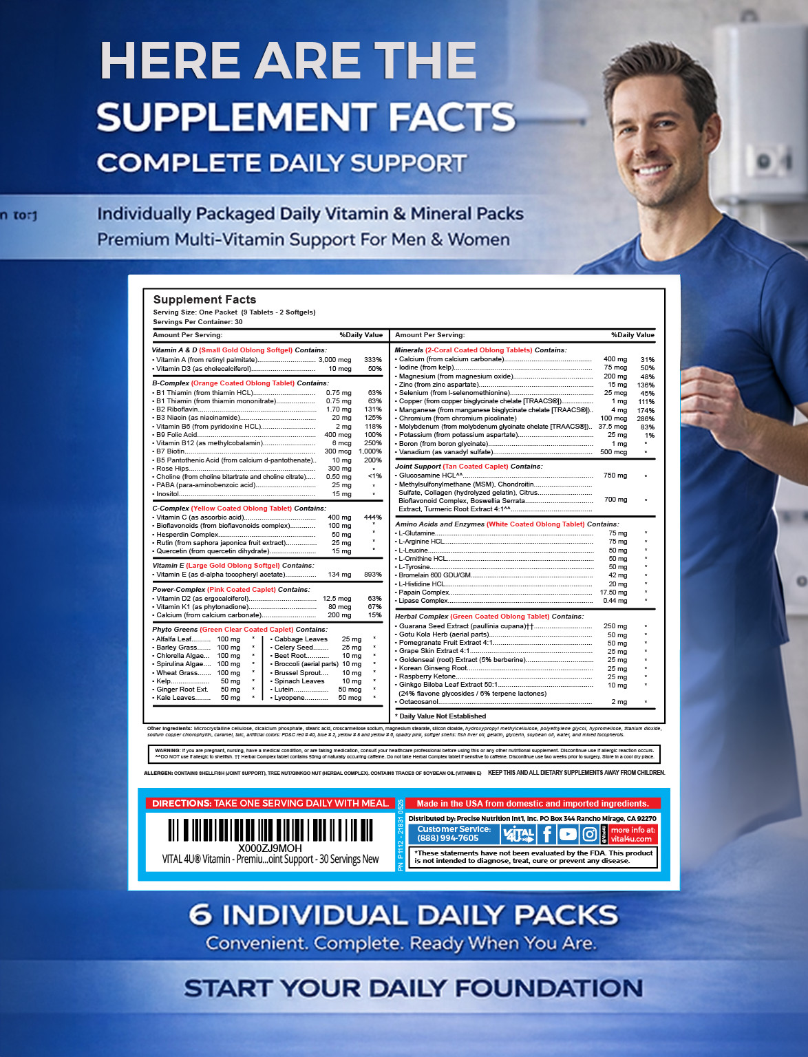 Vital 4U Premium Vitamins SAMPLE PACK