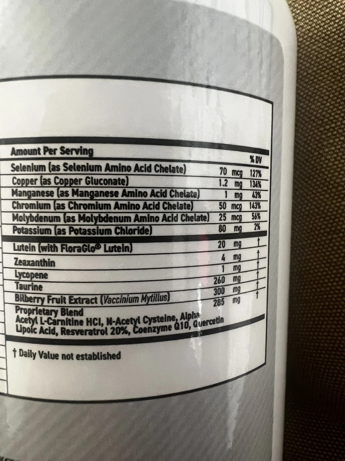 MaxiVision Whole Body Formula 120 Caps 1 Month Supply Macular & Whole Body 1/27