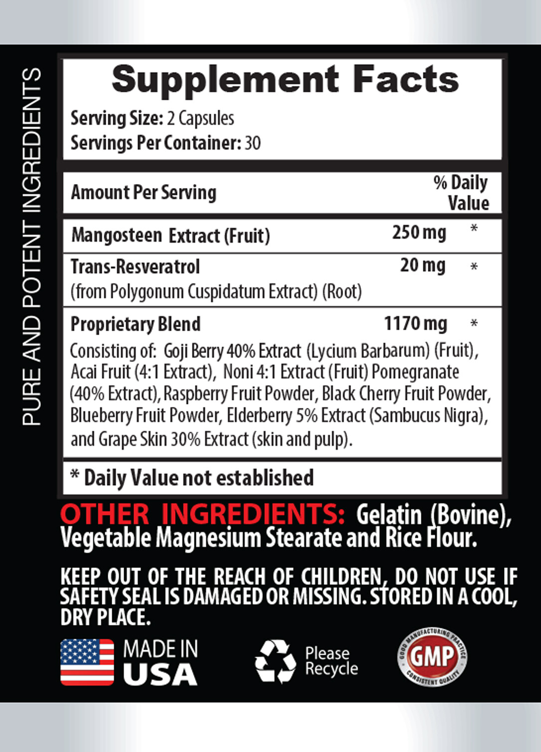 weight loss supplements women – MANGOSTEEN EXTRACT – Mangosteen supplements –1B