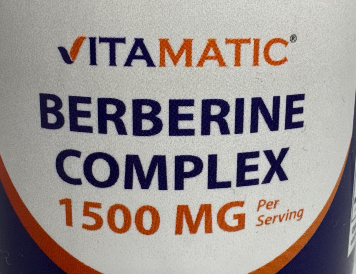 Vitamatic Berberine Complex-240 Capsules Exp 09/2028-New-US Seller