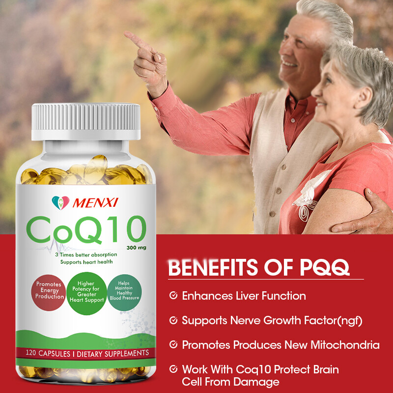 1-3 Bottles CoQ10 Coenzyme Q10 300mg 120 Capsules Heart Support NON GMO Softgels