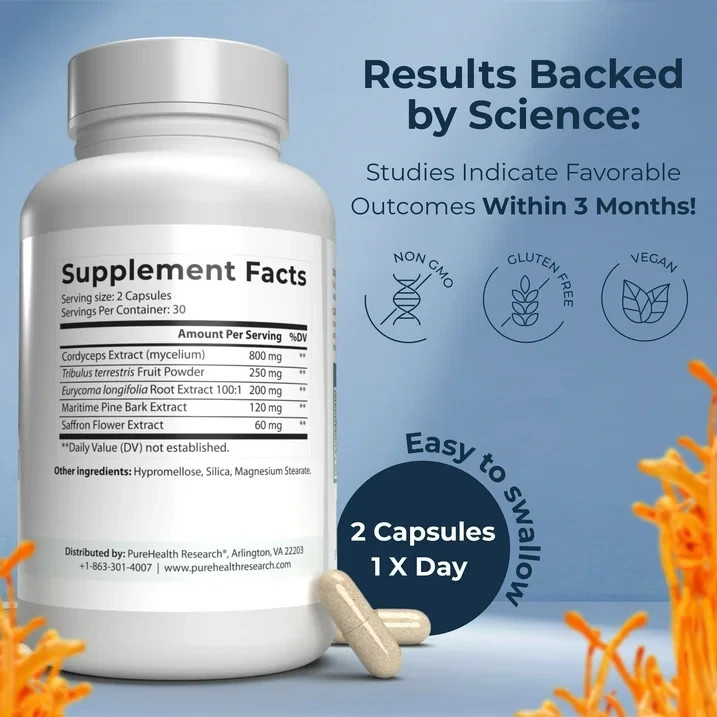 4PCS VIRILITY FORMULA PureHealth by Research