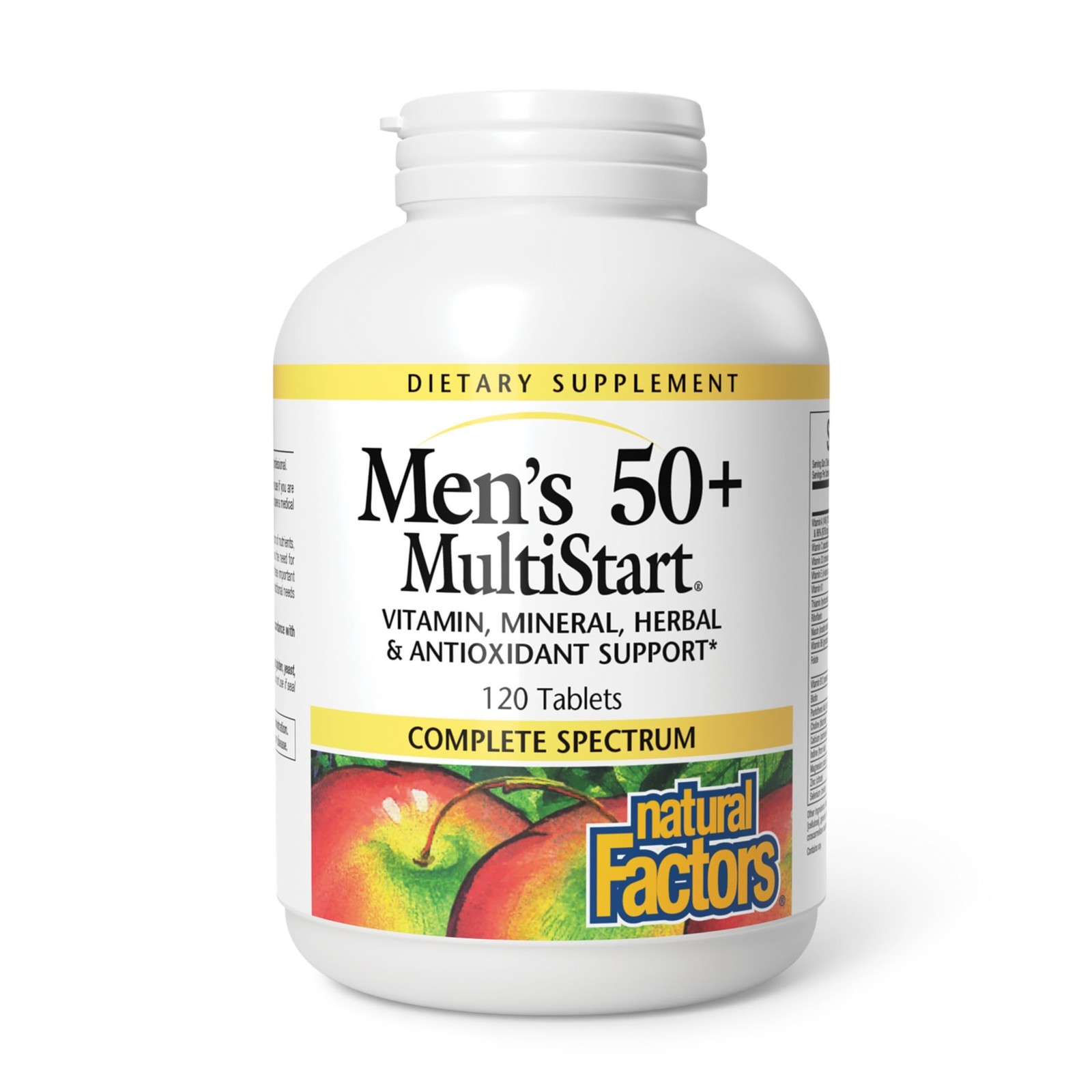 Natural Factors, Men’s 50+ MultiStart Daily 120 count (Pack of 1), Aa-36