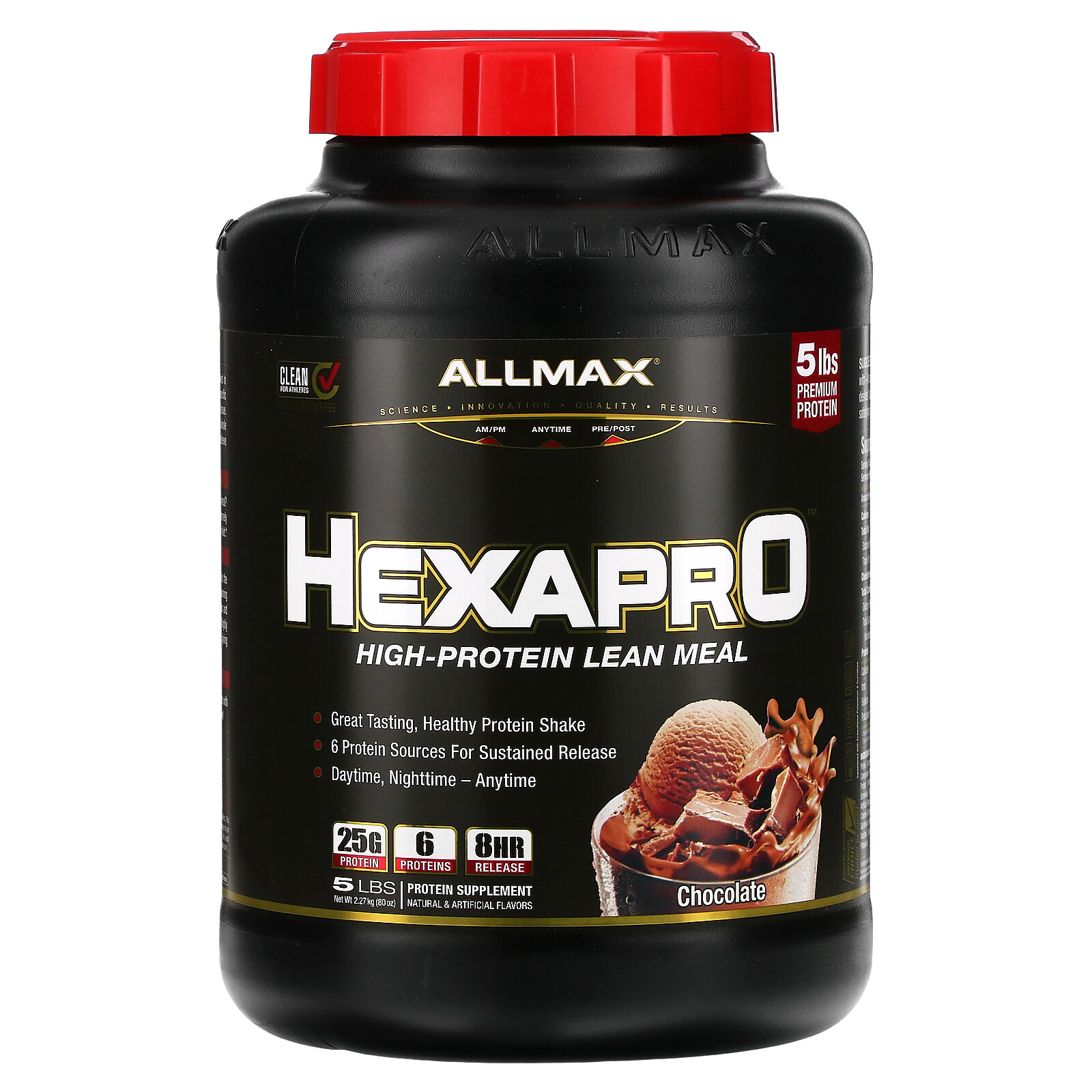 Hexapro™, High-Protein Lean Meal, Chocolate, 5 lbs (2.27 kg)