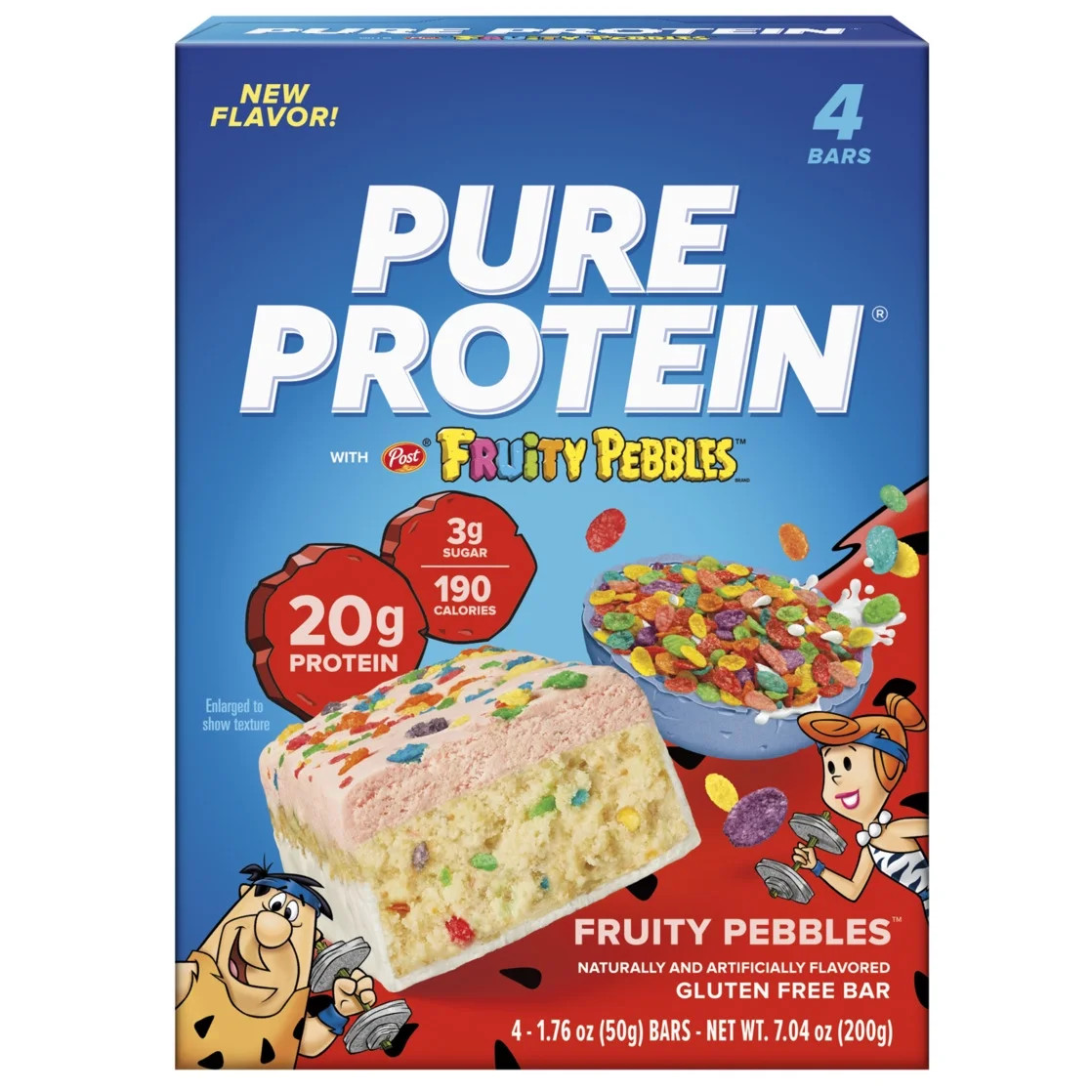 Pure Protein Bars, Fruity Pebbles, 1.76 oz, 4 Count, Free Shipping…