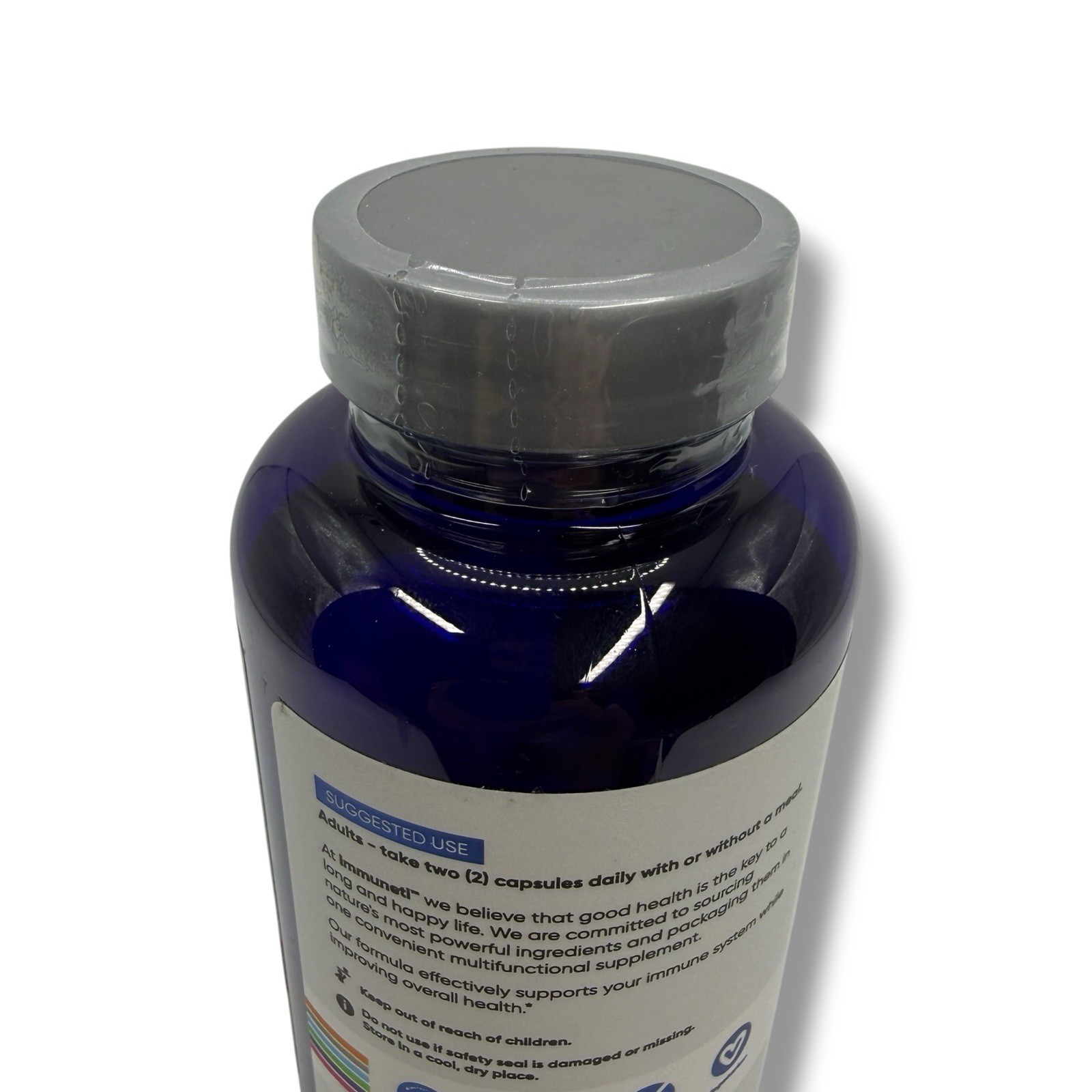 Immuneti Immune Support Vitamin C D3 Zinc Elderberry 60Ct EXP 12/26